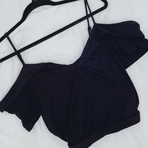 Vanilla Sky Crop Off the Shoulder Top - Picture 3 of 4